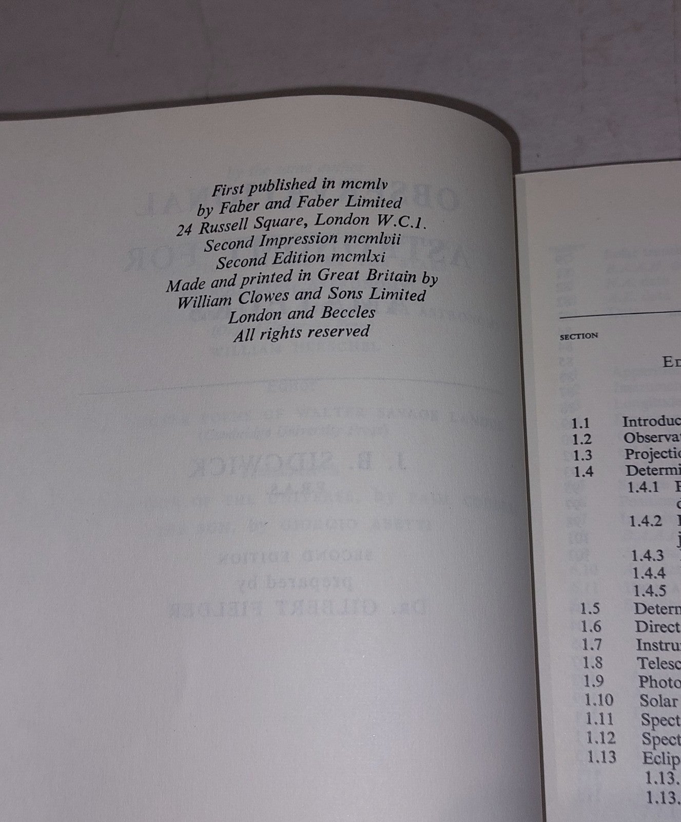 Observational Astronomy & Amateur Astronomer’s Handbook J. B. Sidgwick Hb Books8