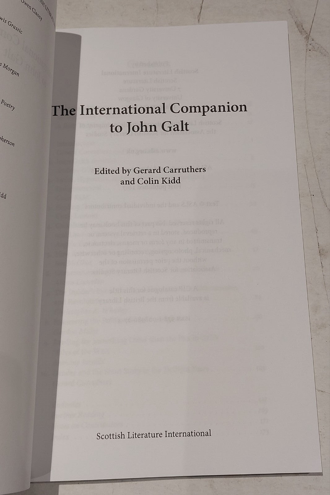 The International Companion to John Galt [Scottish Lit. Int.] (2017) Pb Book3