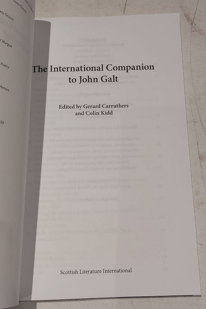 The International Companion to John Galt [Scottish Lit. Int.] (2017) Pb Book3