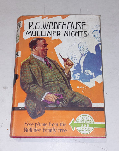 P G  Wodehouse - Mulliner Nights 1st Ed / 5th Printing Hb Book With Dustjacket0
