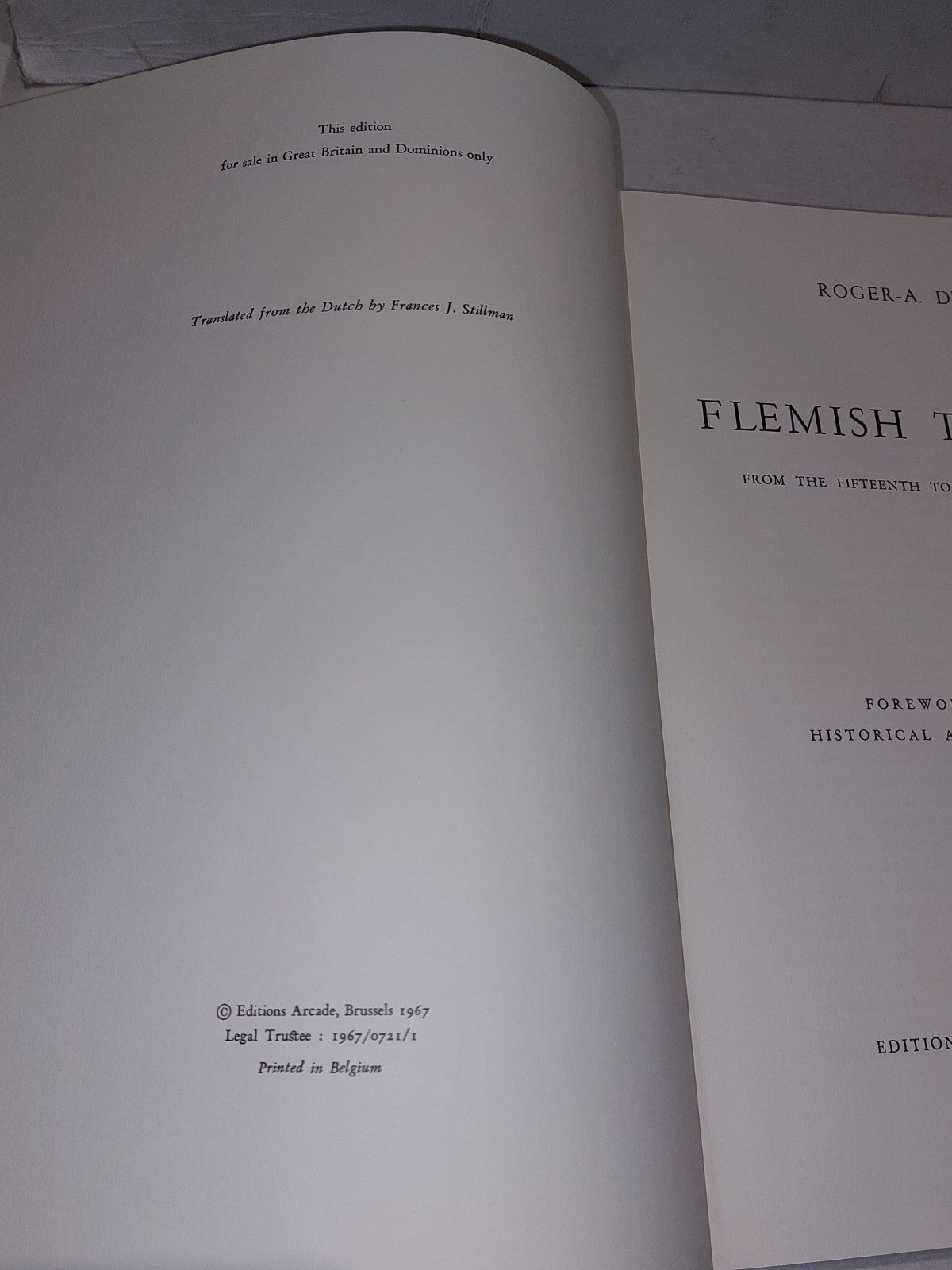 Roger A d'Hulst / Flemish Tapestries from the Fifteenth to the Eighteenth 1st ed9