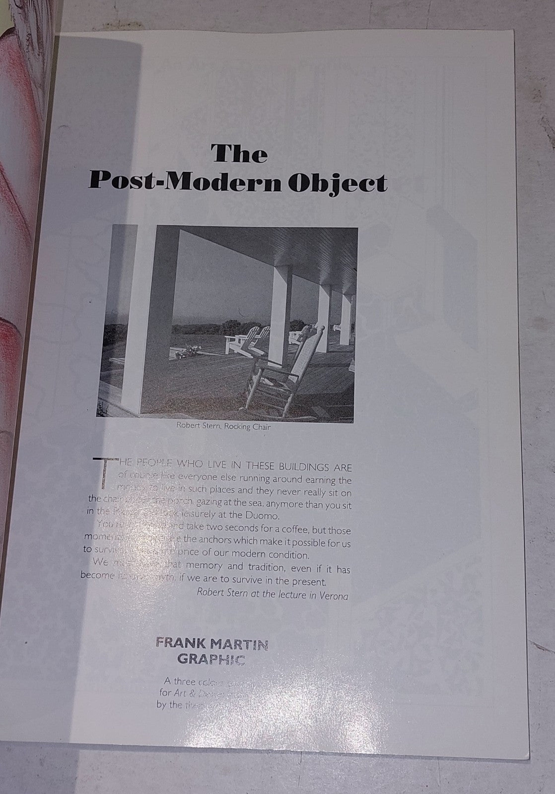 The Post-Modern Object~ edited by DR. Andreas Papadakis (1987) Pb Book3