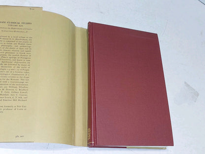 Lawrence Richardson / Yale Classical Studies [Vol. 19] 1st (1966) Hb Book2
