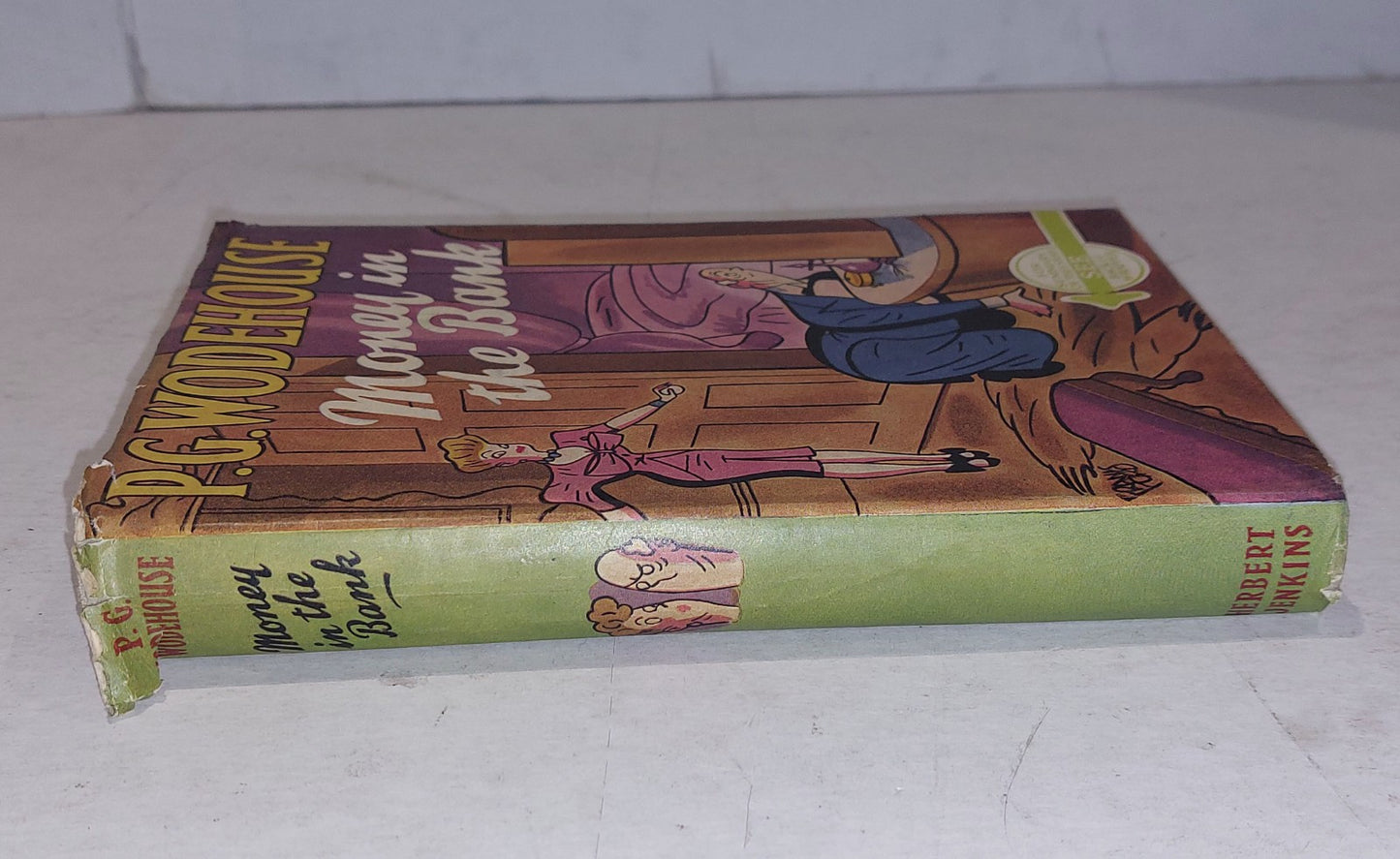 PG Wodehouse, Money In The Bank [Herbert Jenkins] 1st Ed / 1st Printing With DJ1
