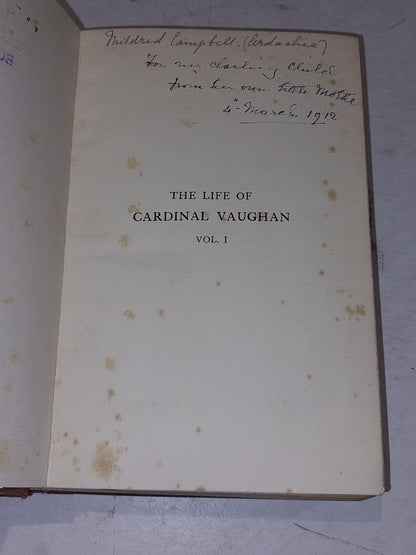 J G SNEAD - COX / The Life of Cardinal Vaughan [Vol.1&2] 1st Edition 1910-11 Hb 4