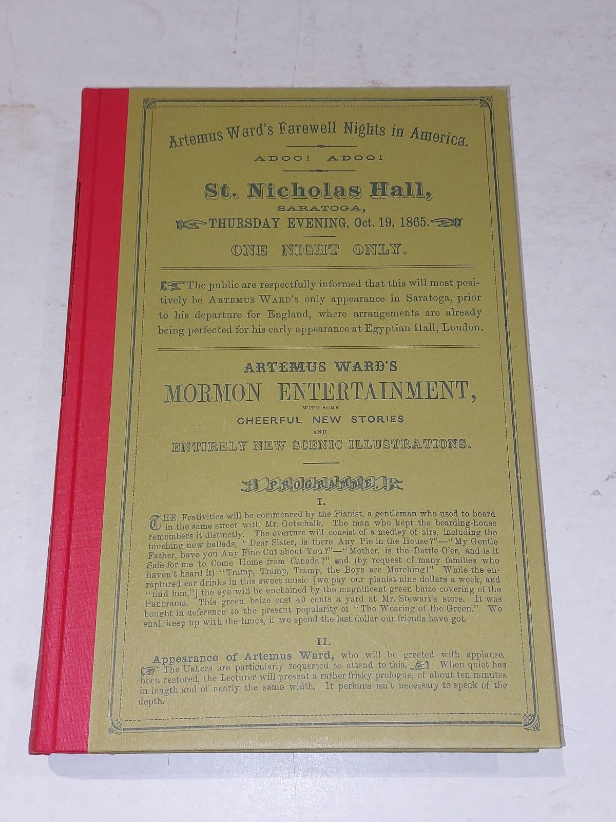 The Genial Showman: reminiscences of the life of Artemus Ward, E P Hingston 19713