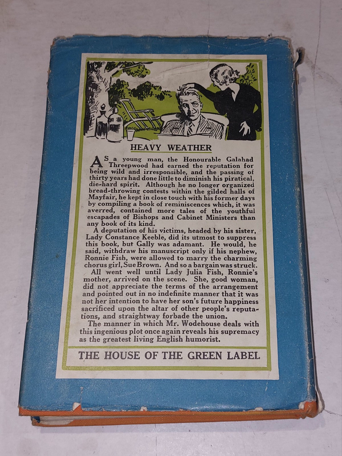 P G Wodehouse, Heavy Weather 1933 1st Ed / 9th Impression Hb Book & Dustjacket3