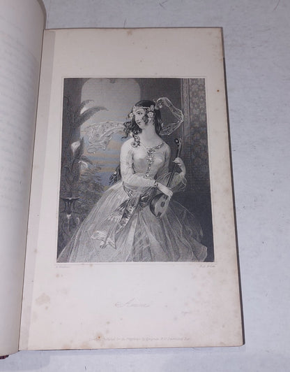 Leila or the seige of Granada, Edward Lytton Bulwer (1838) Leather Bound Book6
