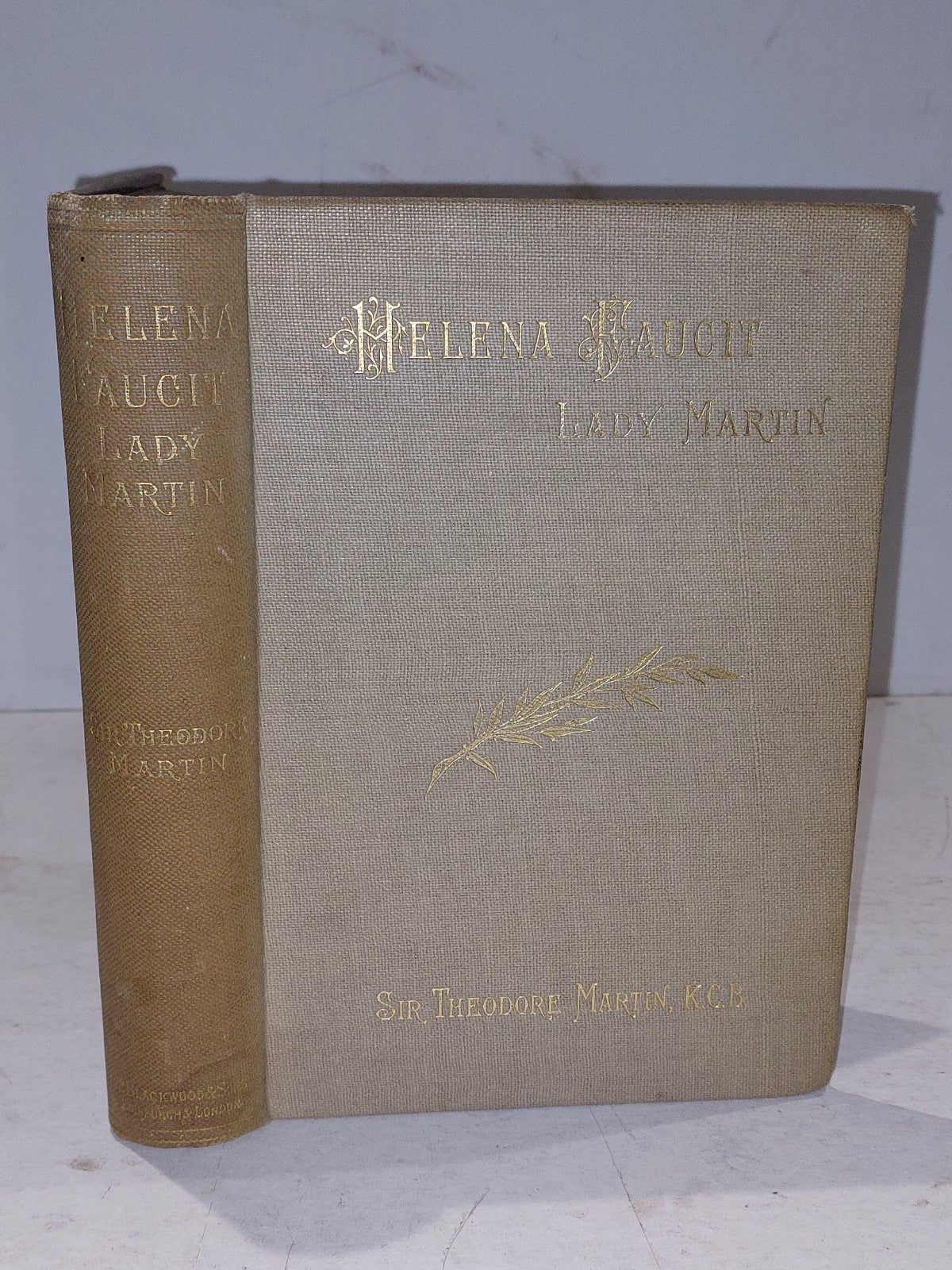 HELENA FAUCIT  LADY MARTIN  Sir Theodore Martin K.C.B.  1st edition  19000