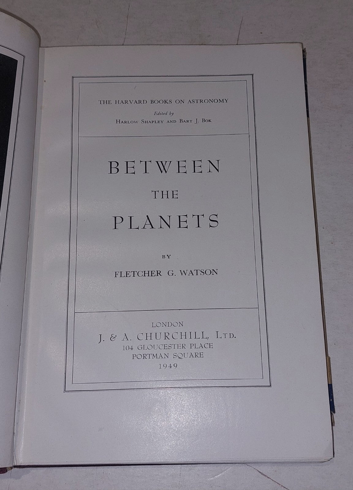 Between The Planets By Fletcher G. Watson (1949) Hb Book4