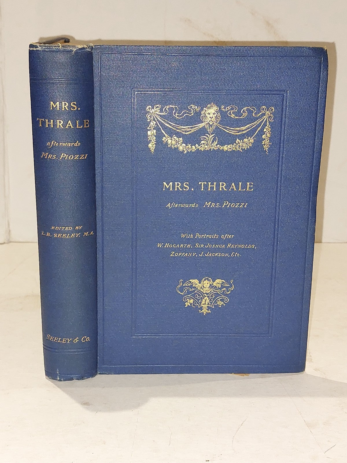 SEELEY, L. B. (LEONARD BENTON) (18311893) Mrs. Thrale (1891) Hb Book0