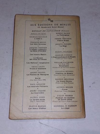 Samuel Beckett Molley [Les Editions De Minuit] (1951) Pb Book 1st PB Edition2