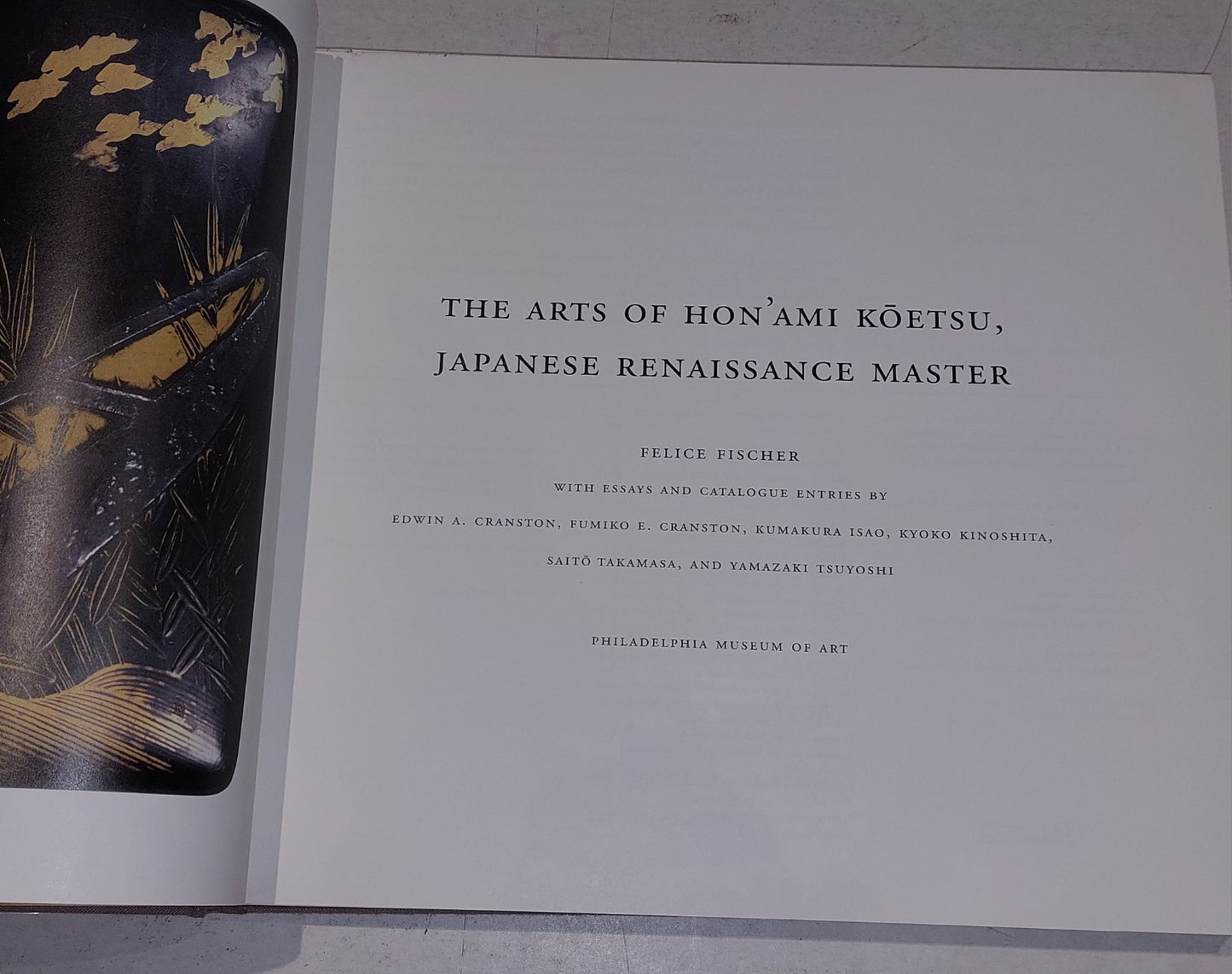 Felice Fischer Arts of Hon'ami Koetsu; 1st Ed (2000) Hb Book4