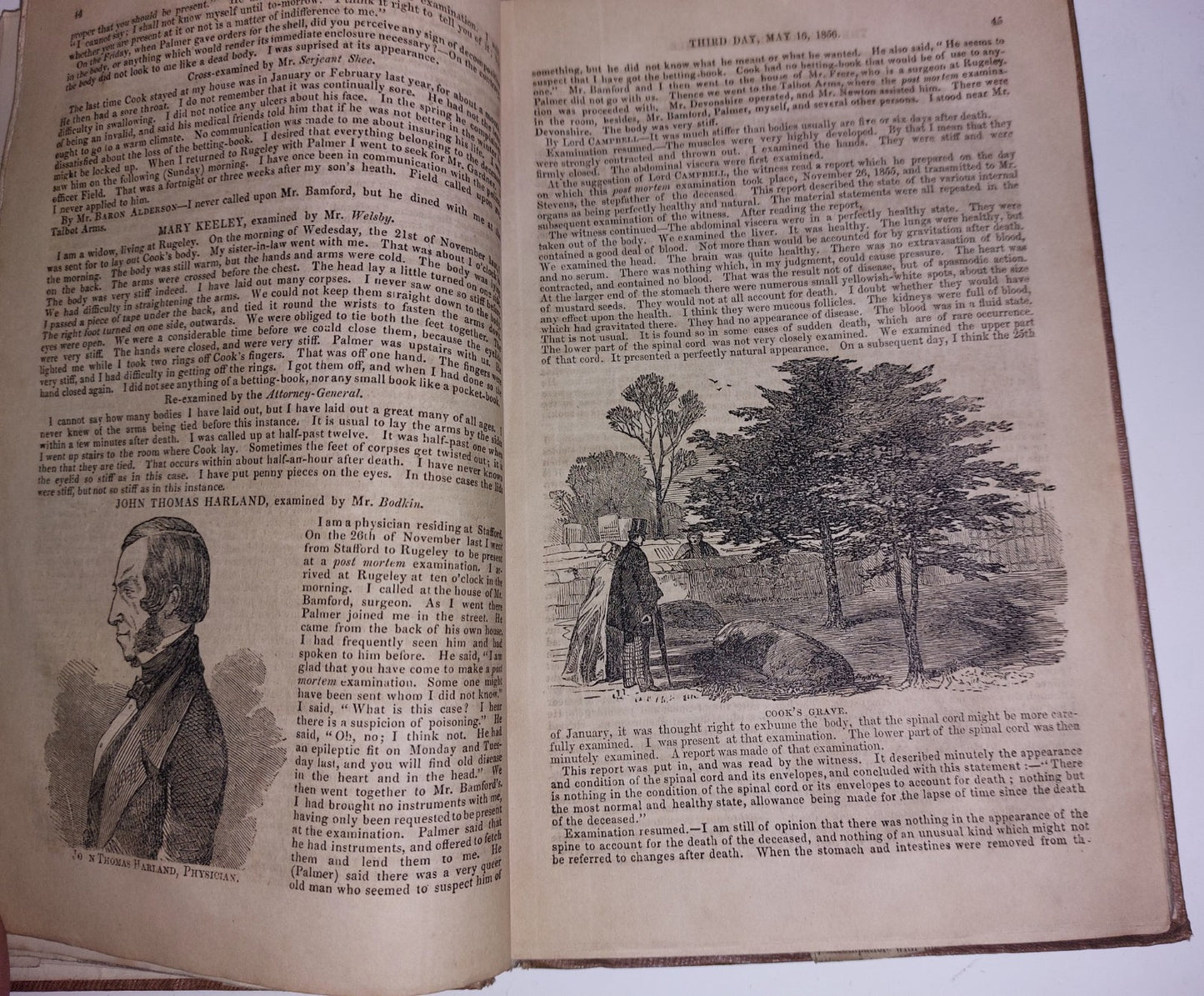 TRIAL OF WILLIAM PALMER, WARD & LOCK, Times Report. 1856, 1st Ed. HB Illustrated16