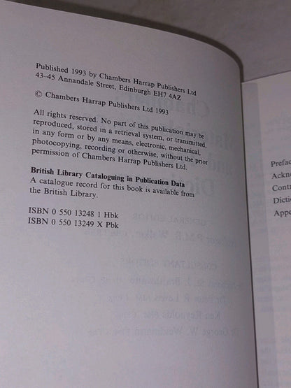 Chambers Materials Science & Technology Dictionary, Peter Walker (1993) Hb Book4