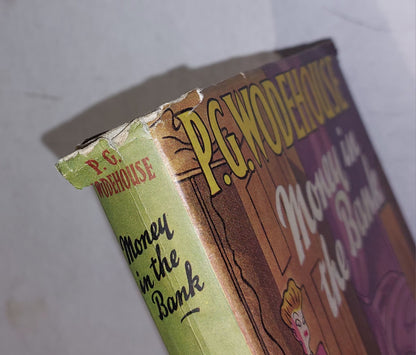 PG Wodehouse, Money In The Bank [Herbert Jenkins] 1st Ed / 1st Printing With DJ2