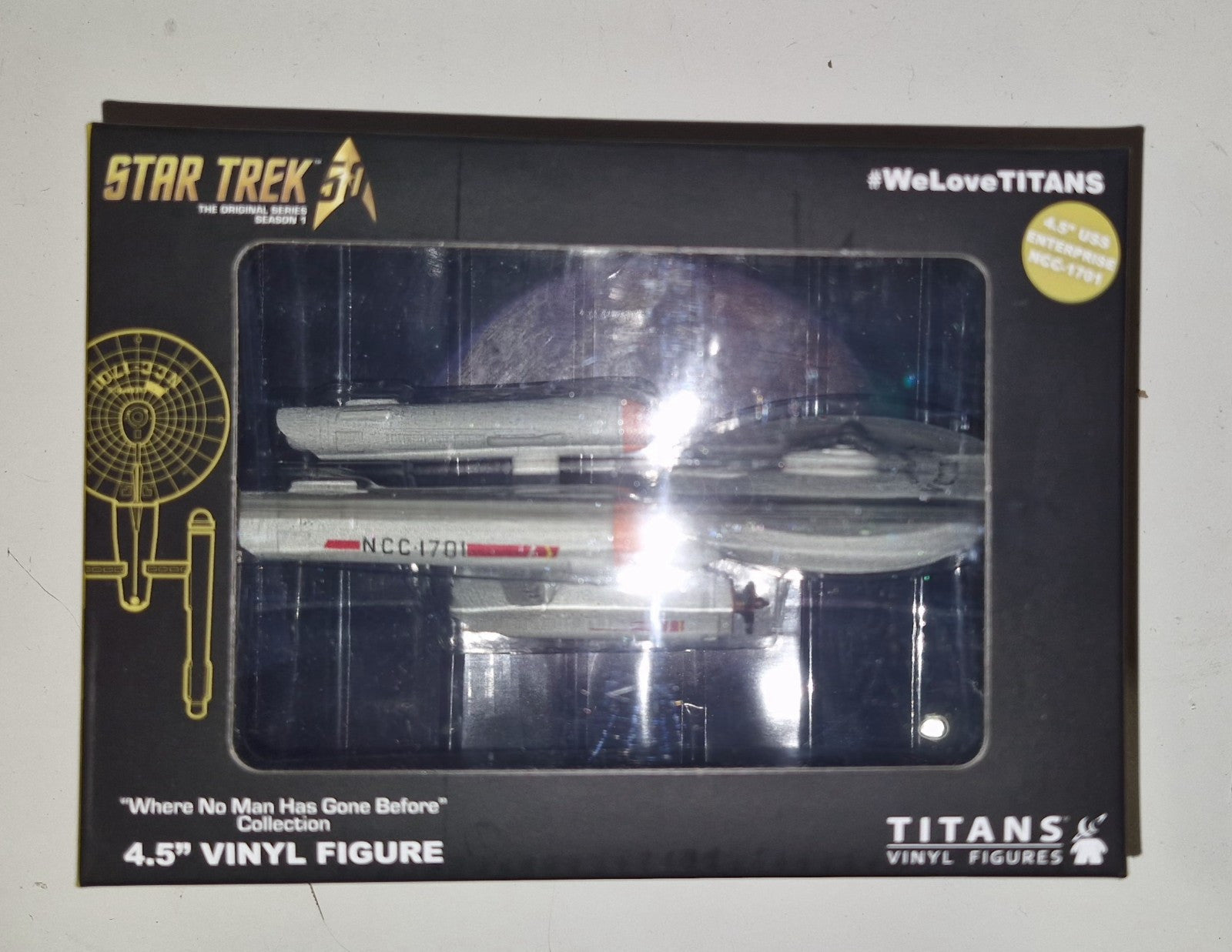 Star Trek The Original Series, USS Enterprise, Titans Vinyl Figure. NCC-1701 4