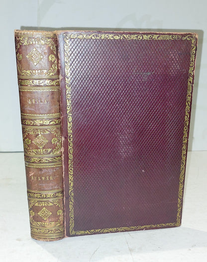 Leila or the seige of Granada, Edward Lytton Bulwer (1838) Leather Bound Book0