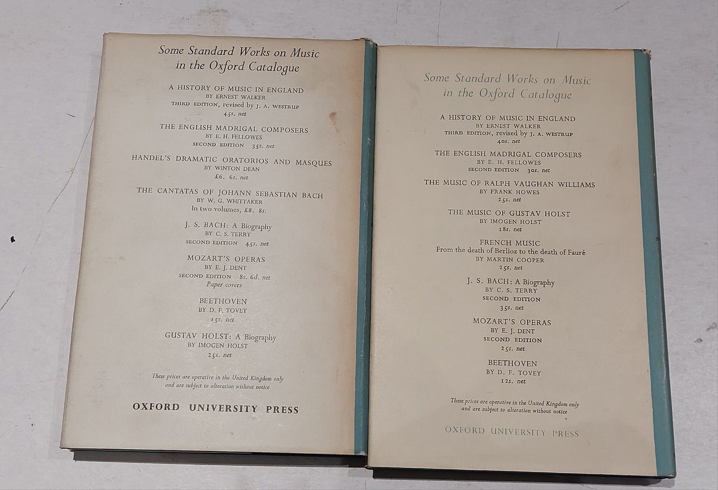Essays In Musical Analysis By Donald Tovey (Vol  1 & 2) 1962 Books1