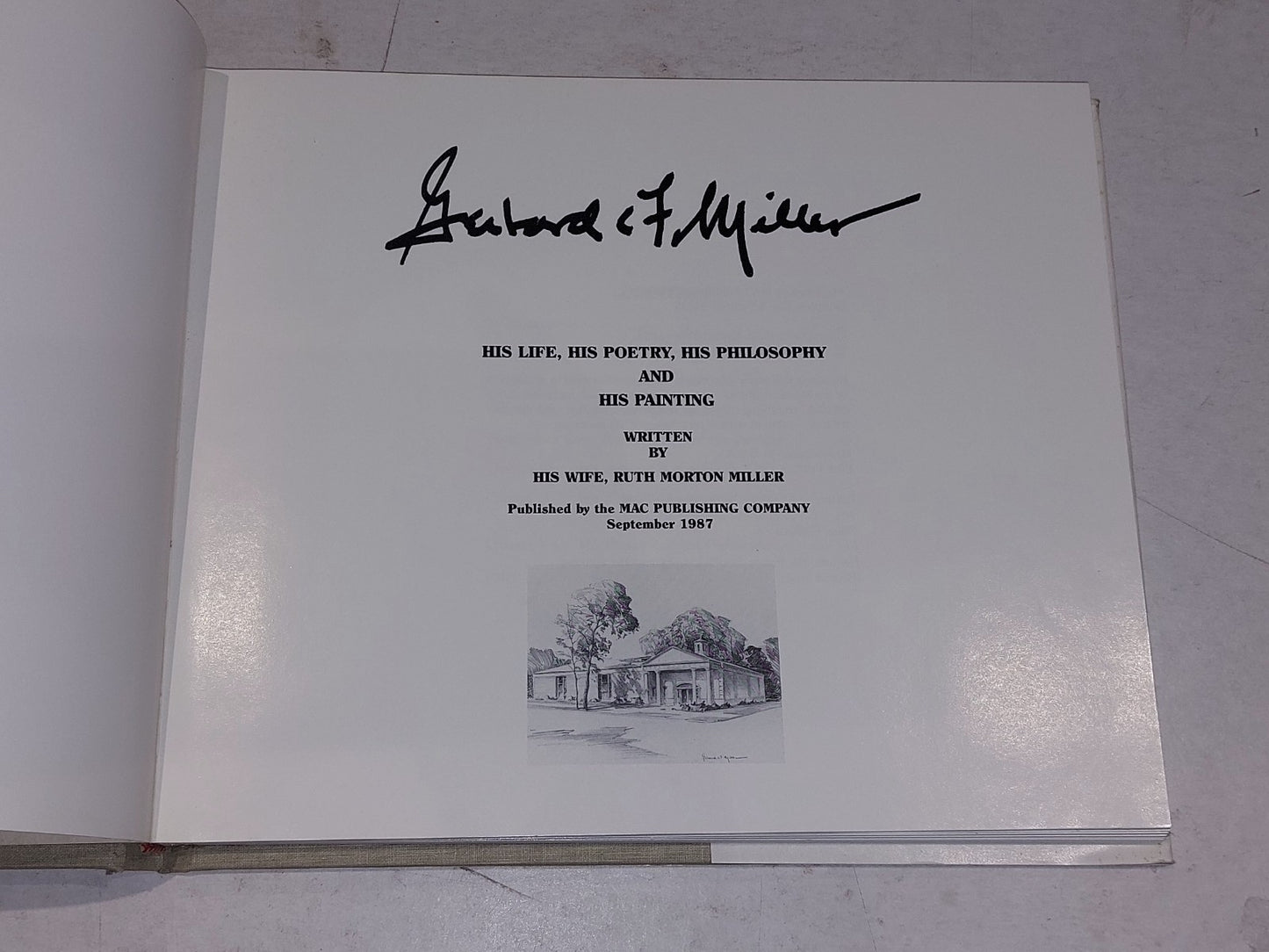 SIGNED Gerhard Miller Door County WI Book ~ Life, Poetry, Philosophy, Paintings4