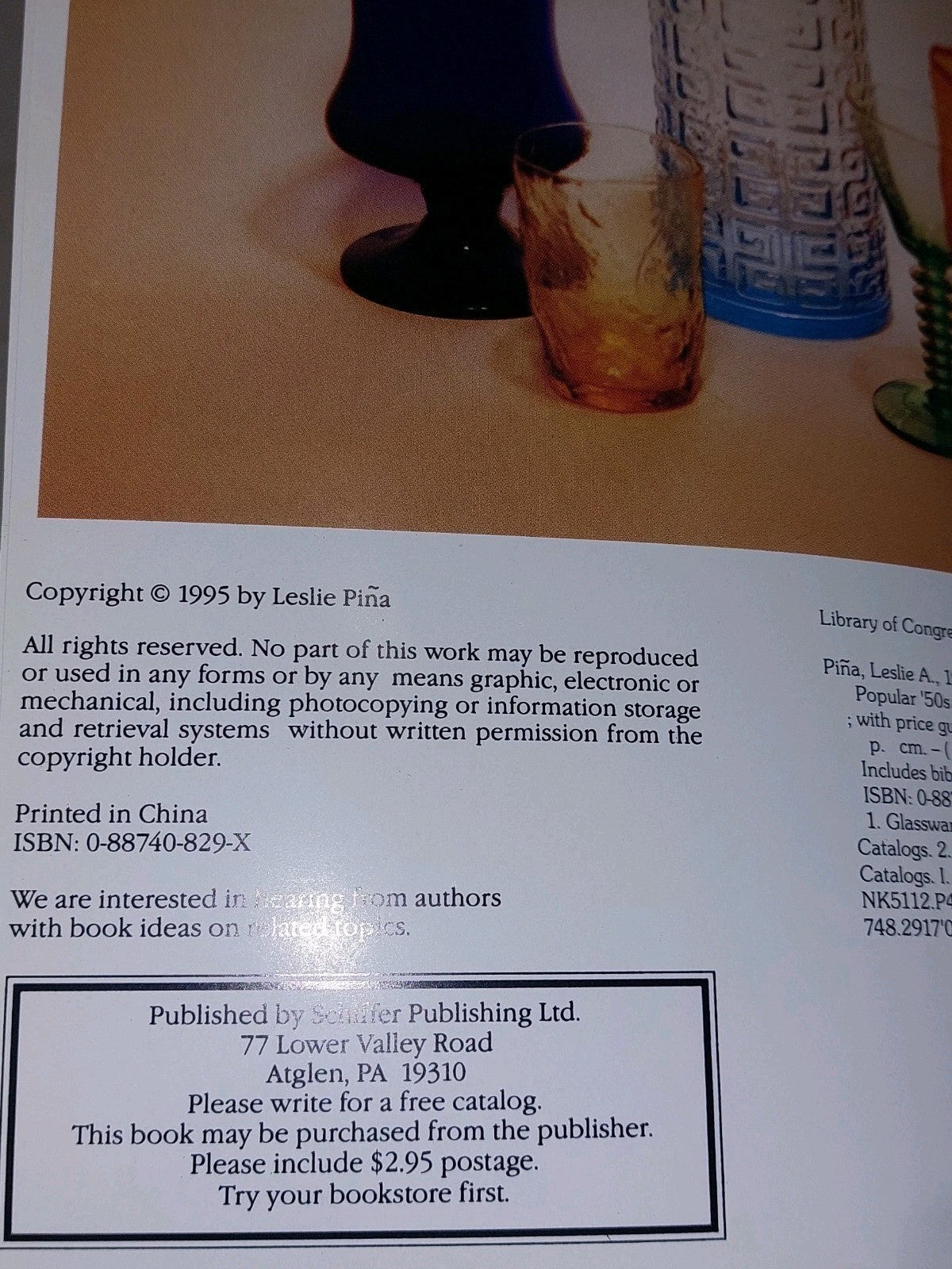 Popular '50s and '60s Glass: Color Along the River. By Leslie Pina Hb Book3