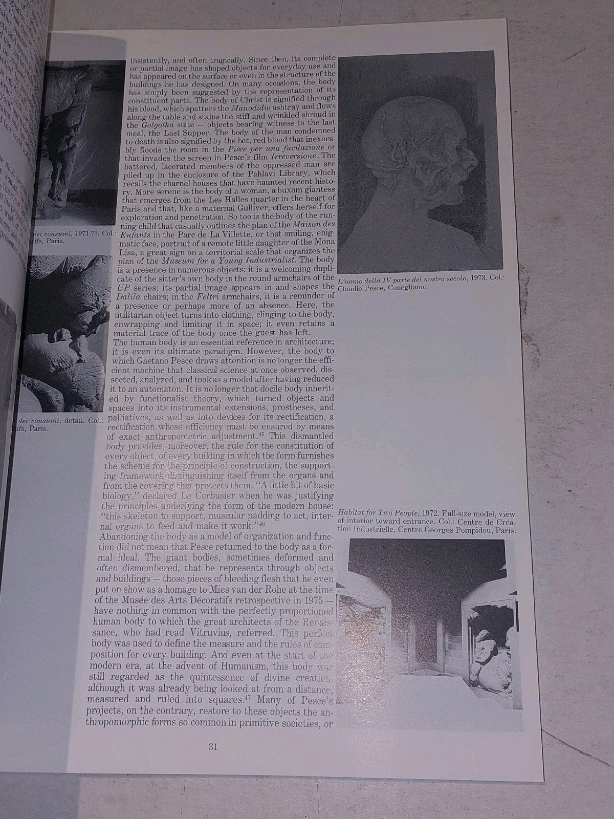 Gaetano Pesce : Architecture, Design and Art by France Vanlaethem (1989) Pb Book7