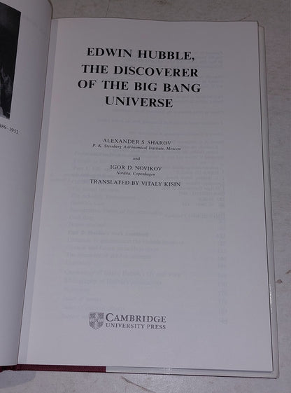 Edwin Hubble, The Discoverer of the Big Bang Universe (1993) Hb Book3