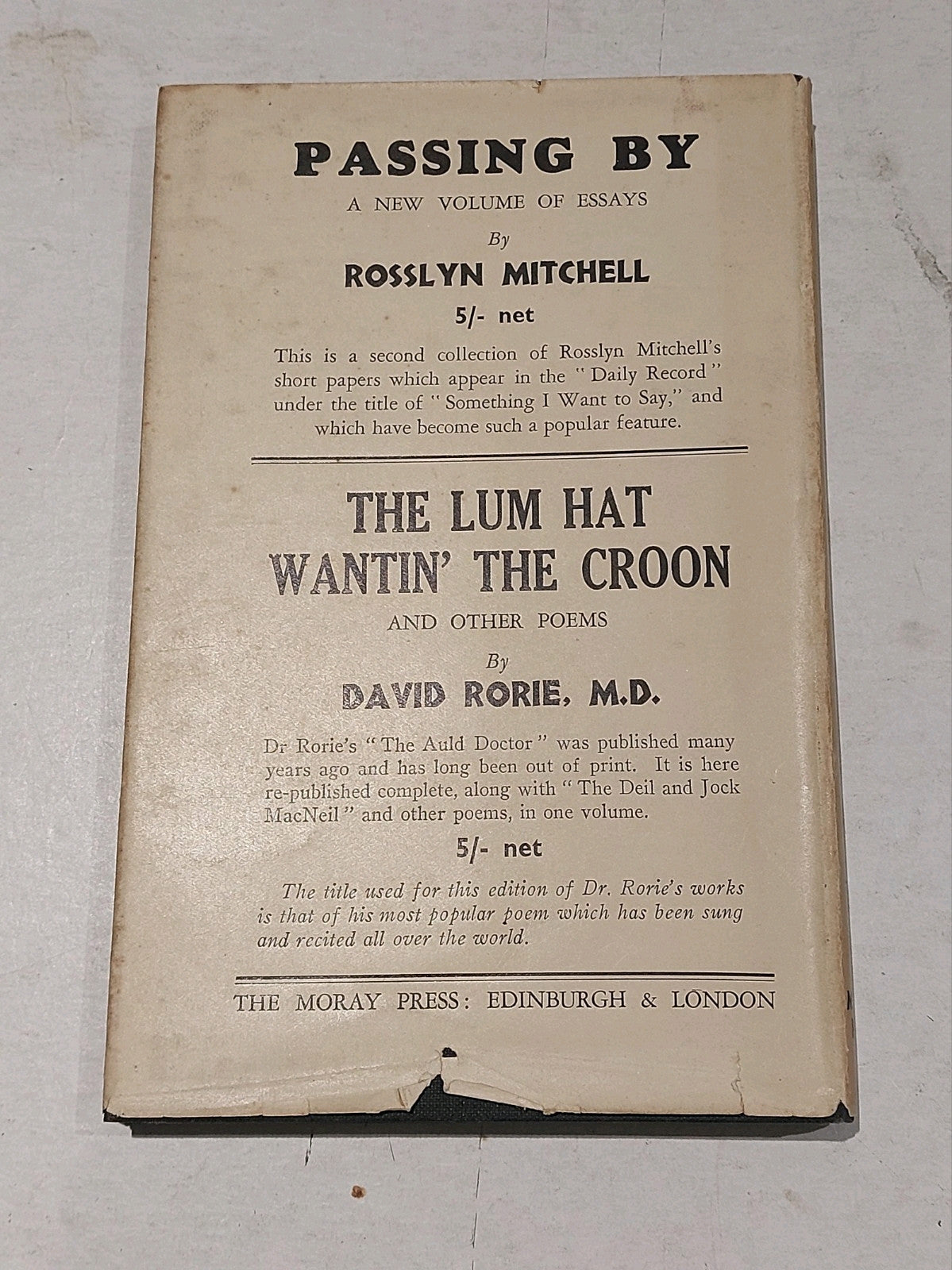 Bats In The Belfry By "The Gengrel" (1935) Hb Book2