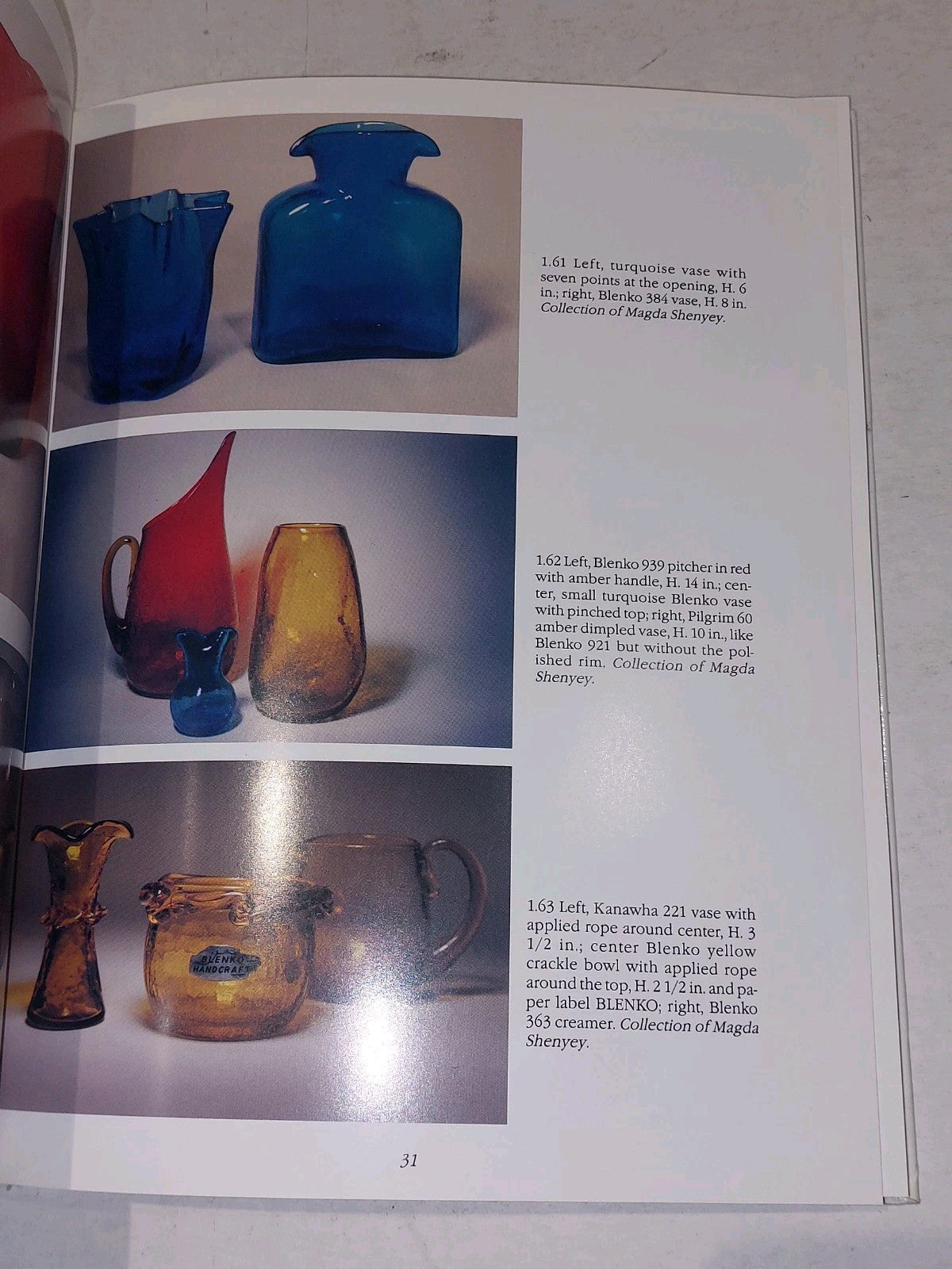 Popular '50s and '60s Glass: Color Along the River. By Leslie Pina Hb Book4