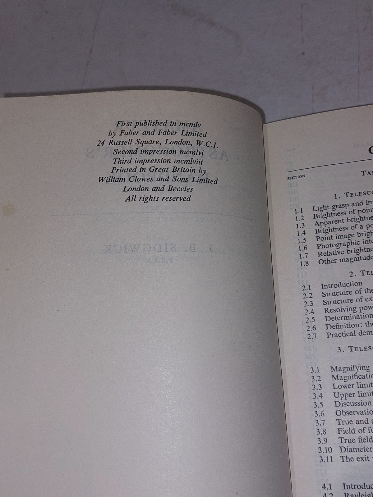 Observational Astronomy & Amateur Astronomer’s Handbook J. B. Sidgwick Hb Books5