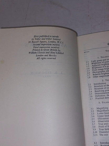 Observational Astronomy & Amateur Astronomer’s Handbook J. B. Sidgwick Hb Books5