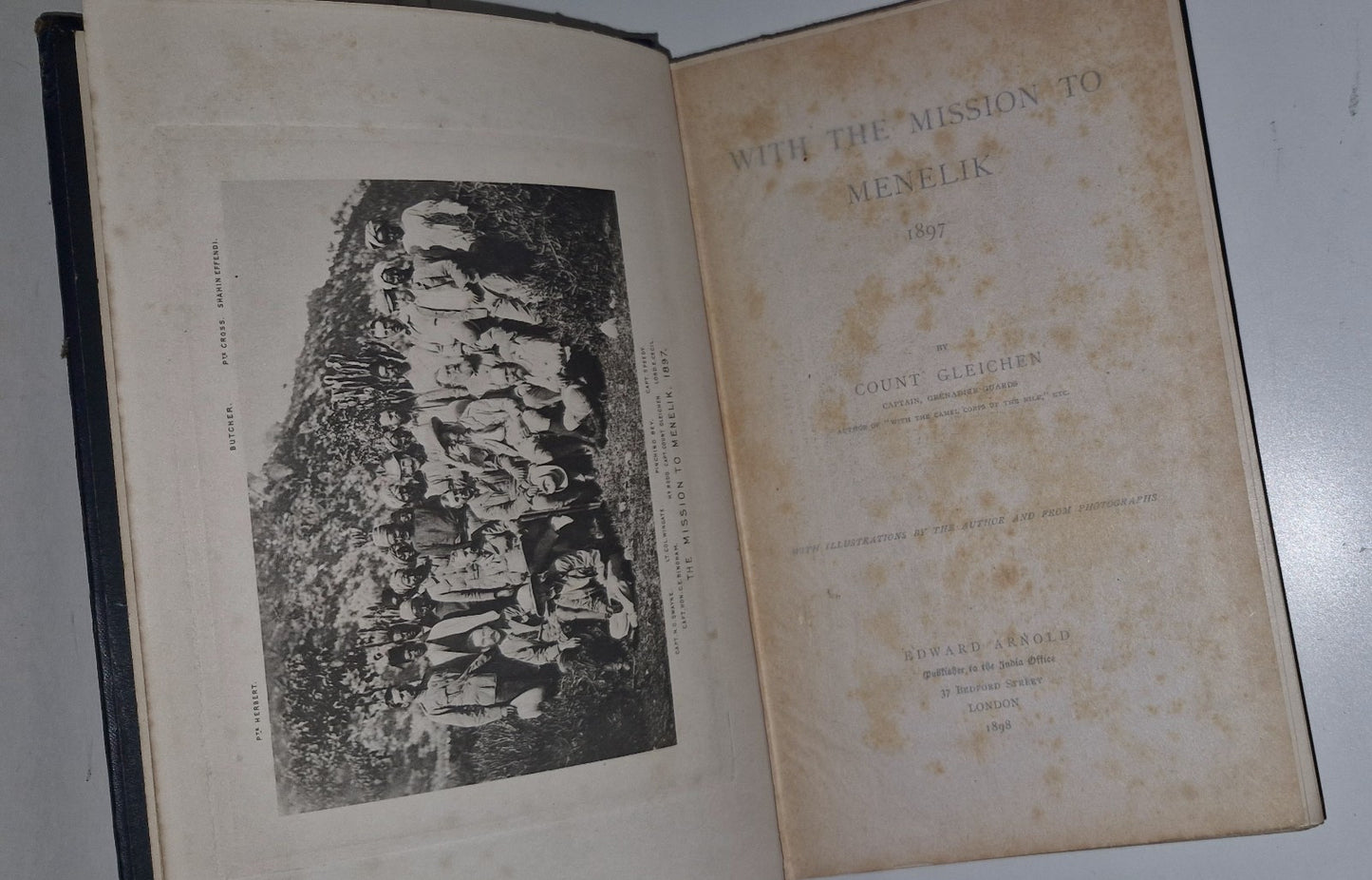 1898 With the Mission to Menelik Count Gleichen 1st Edition. 8