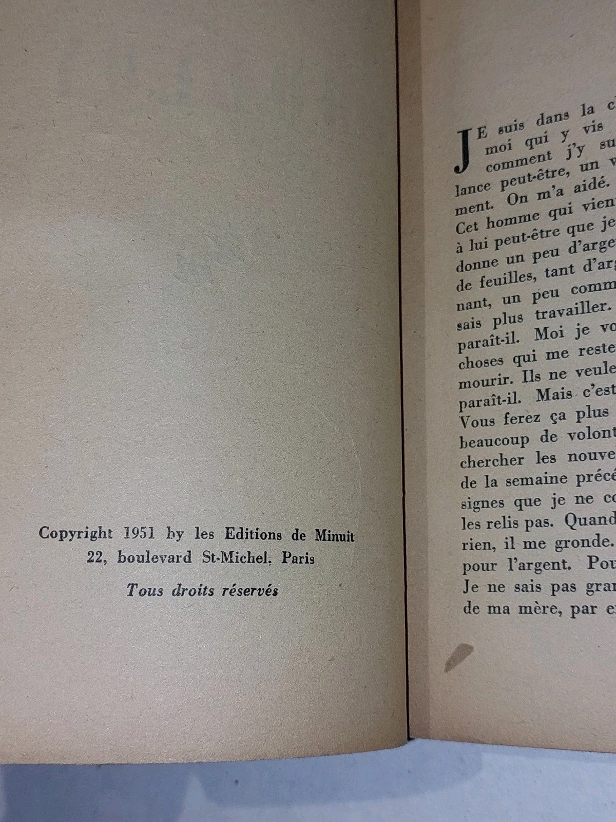 Samuel Beckett Molley [Les Editions De Minuit] (1951) Pb Book 1st PB Edition4