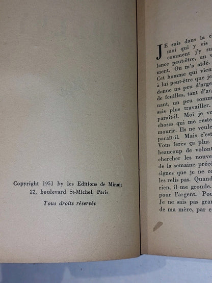 Samuel Beckett Molley [Les Editions De Minuit] (1951) Pb Book 1st PB Edition4