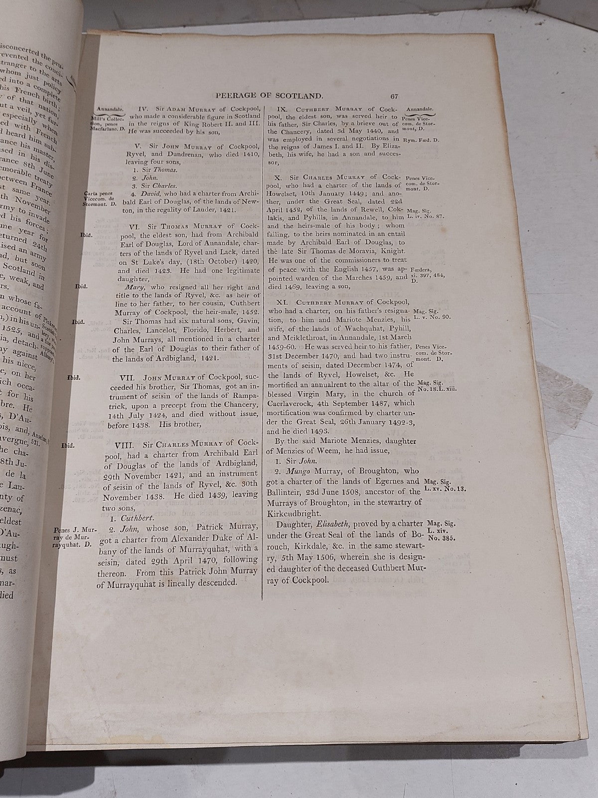 Peerage of Scotland by John Wood (1813) [Vol. 1 & 2] 2nd Ed Hb Antiquarian Books15