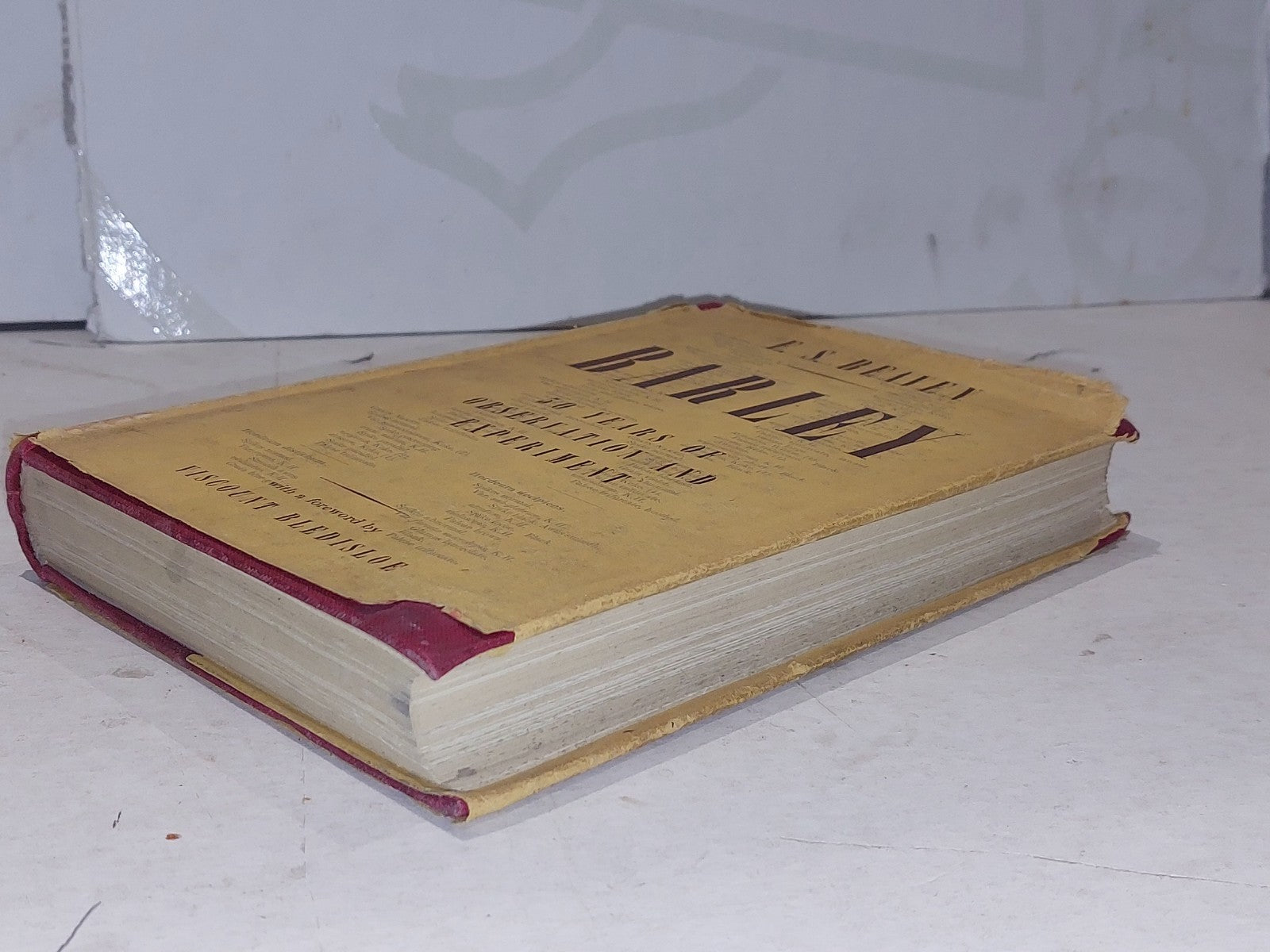 Barley - Fifty Years Of Observation And Development By E. S. Beavan. Duckworth 8