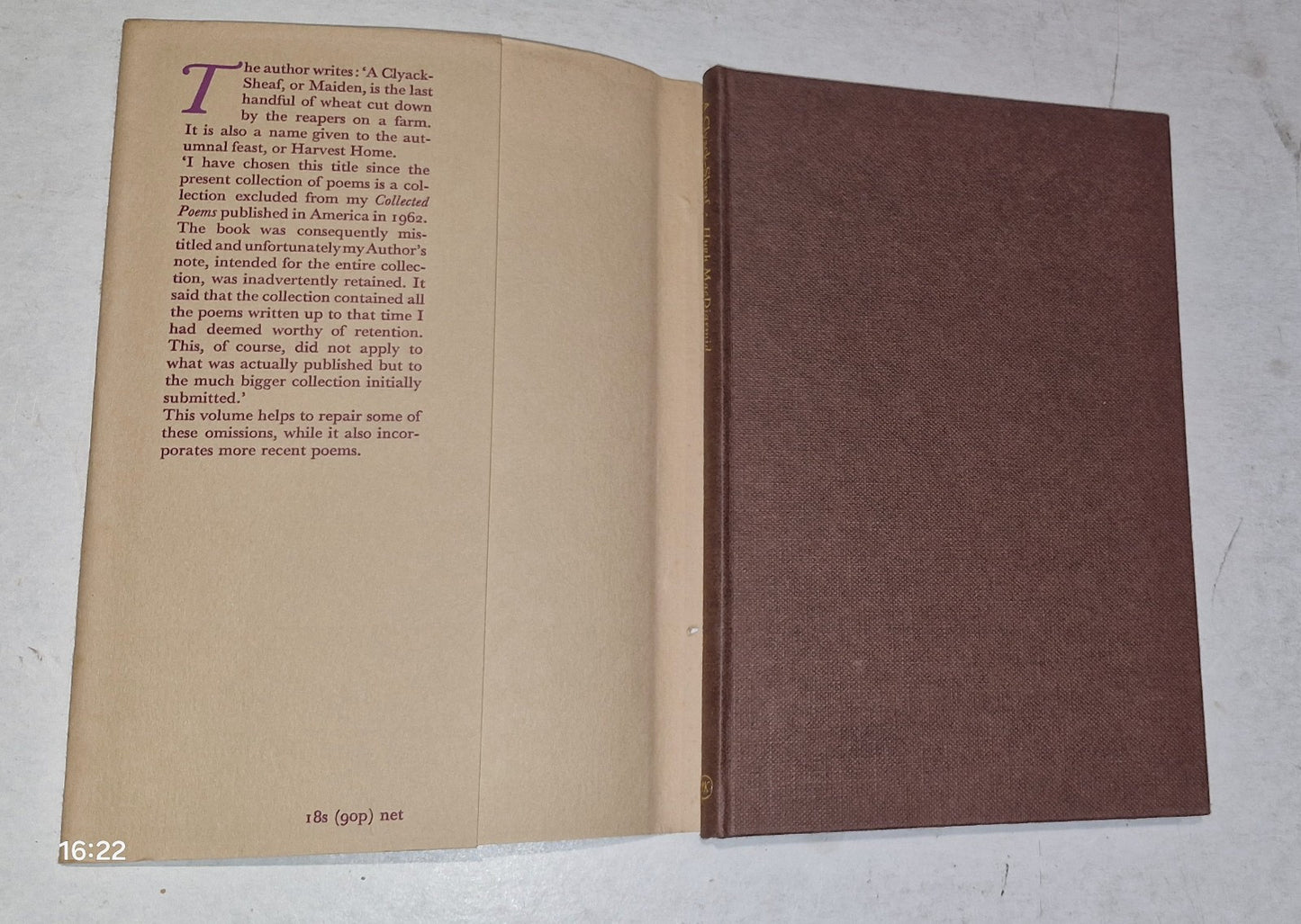 1969 Hugh Macdiarmid : A Clyack-Sheaf, 1st Edition [MacGibbon & Kee]4