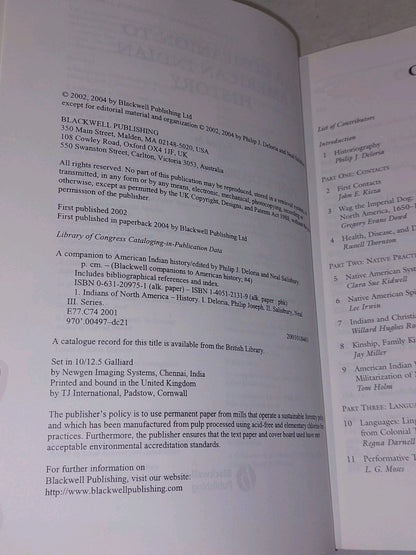 Companion To American Indian History [Blackwell Publishing] Deloria & Salisbury 4