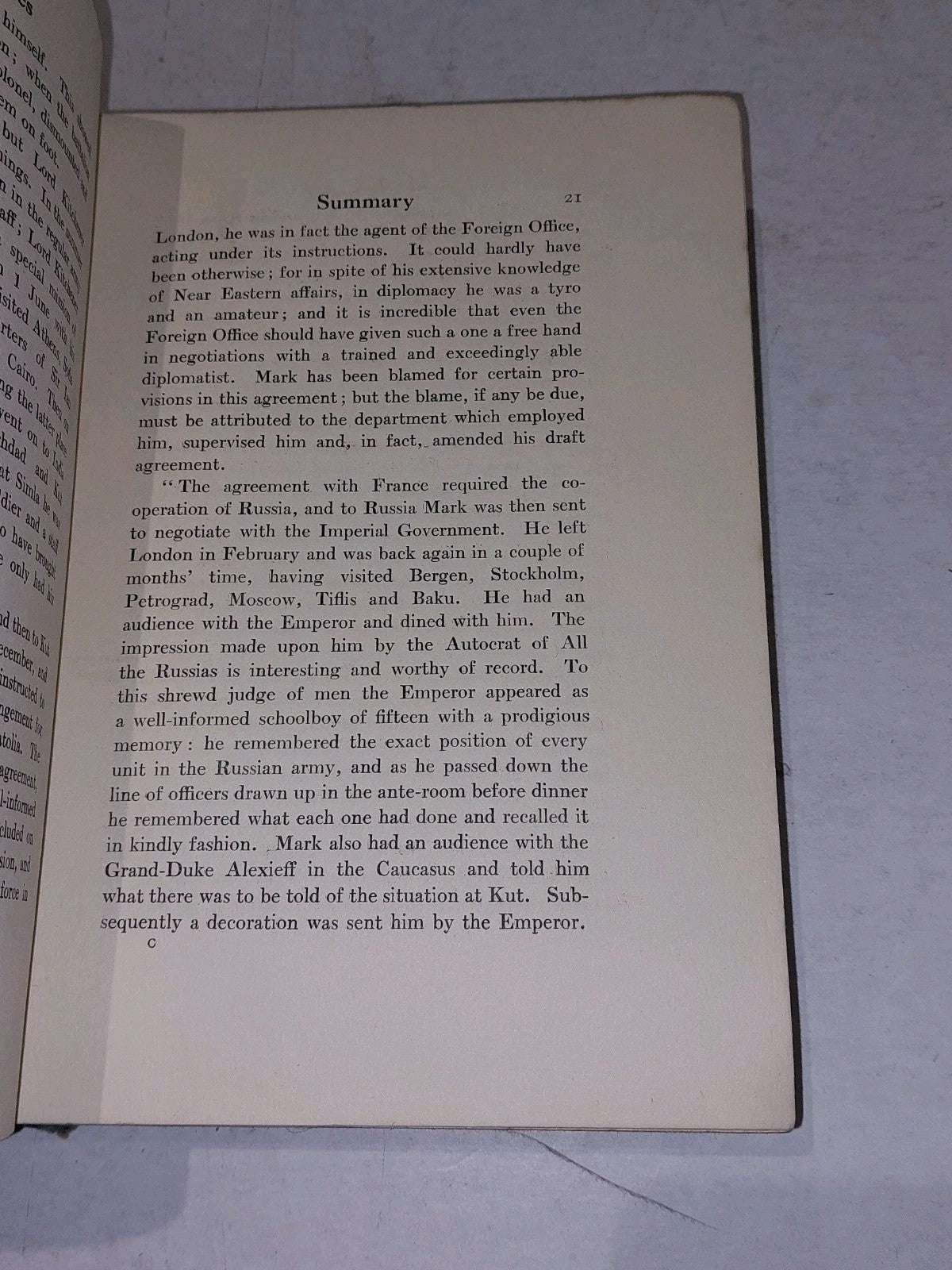 Mark Sykes His Life & Letters S. Leslie , Intro Winston Churchill. 1923 1st Edit5