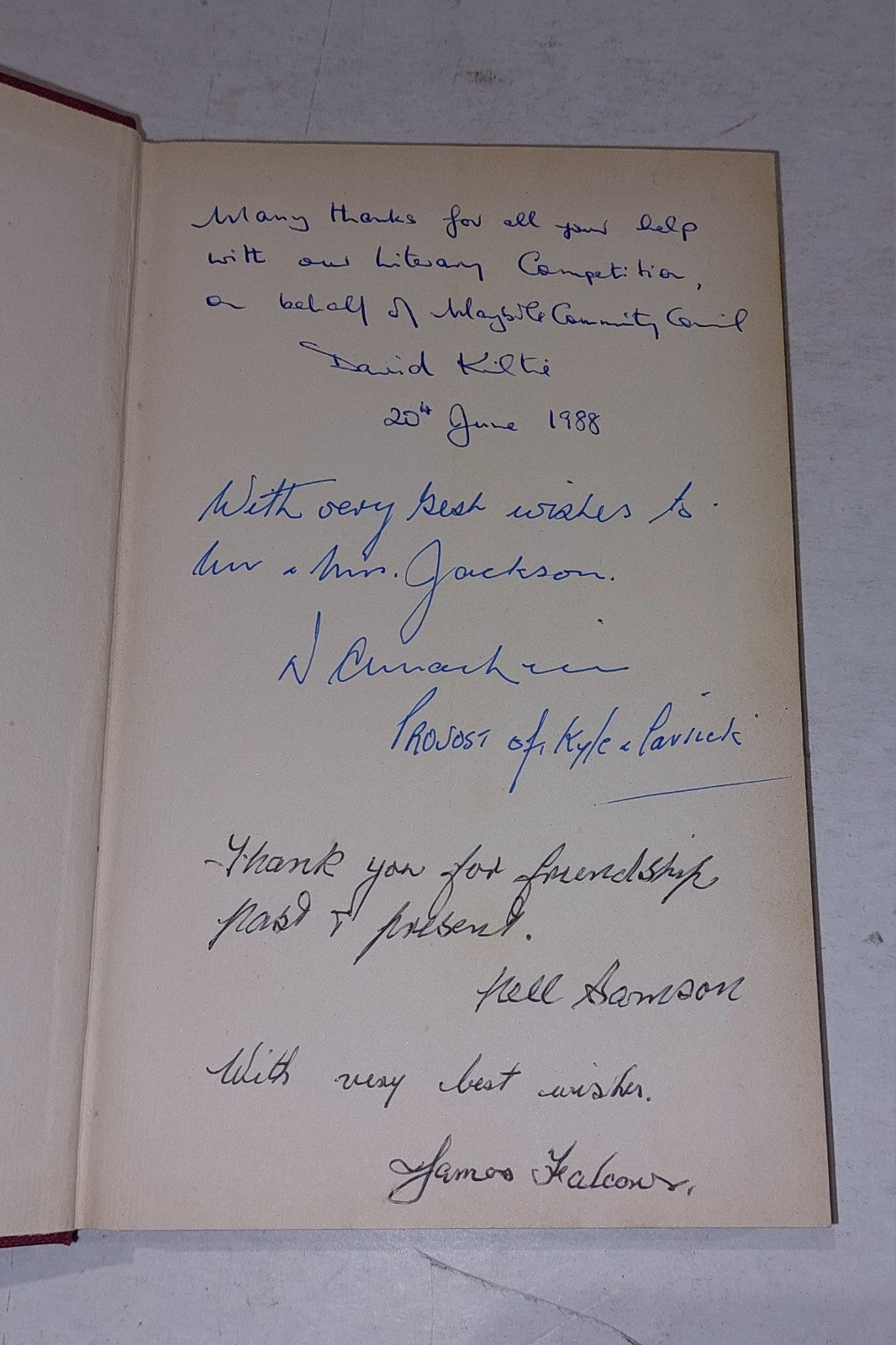 Maybole, Carrick's Capital by James T. Gray (1982) Hb Book with DJ5