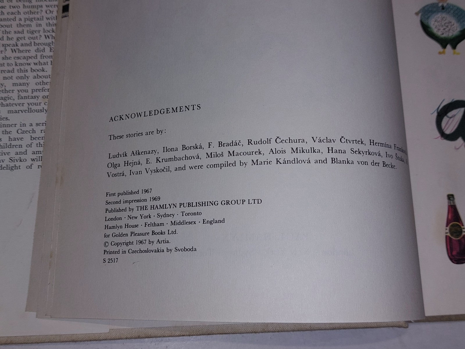 Modern Tales and Fables. Marie Kándlová  1969 Paul Hamlyn Publisher 6