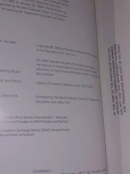 ALONG THE ROYAL ROAD: BERLIN AND POTSDAM IN KPM PORCELAIN By Derek E. Ostergard3