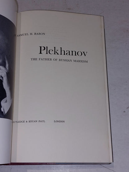 Plekhanov The Father Of Russian Marxism by Samuel H. Baron (1963) hb book5