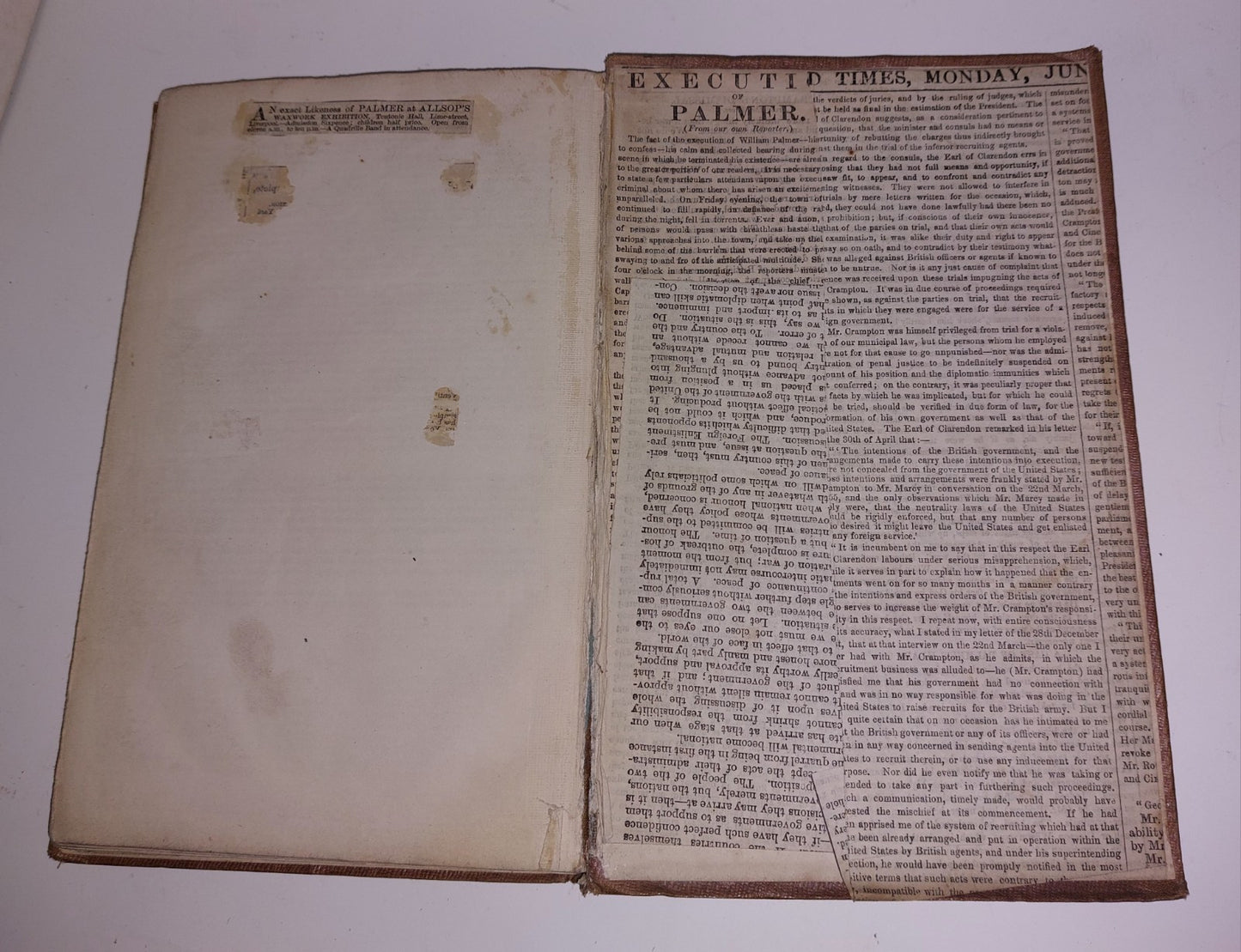 TRIAL OF WILLIAM PALMER, WARD & LOCK, Times Report. 1856, 1st Ed. HB Illustrated19