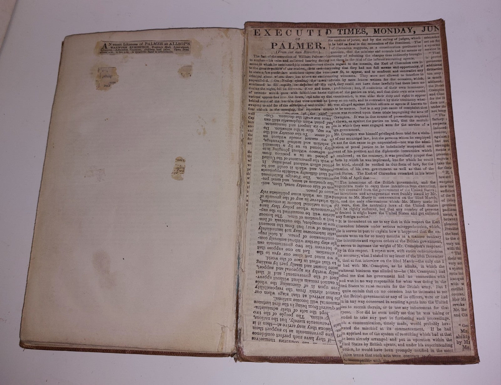 TRIAL OF WILLIAM PALMER, WARD & LOCK, Times Report. 1856, 1st Ed. HB Illustrated19