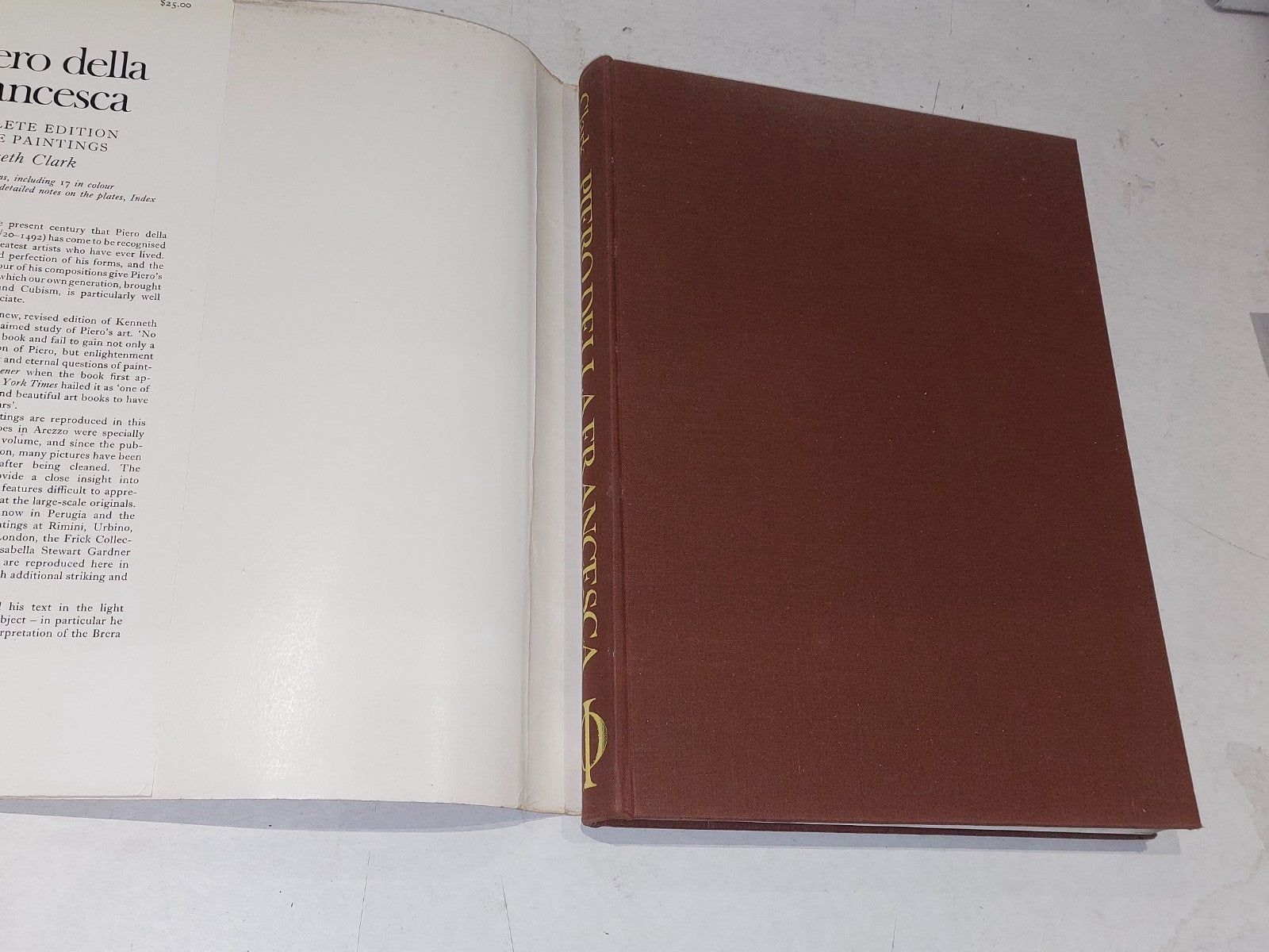 Piero Della Francesca Complete Edition by Kenneth Clark. First 1st Ed, HC, 19692