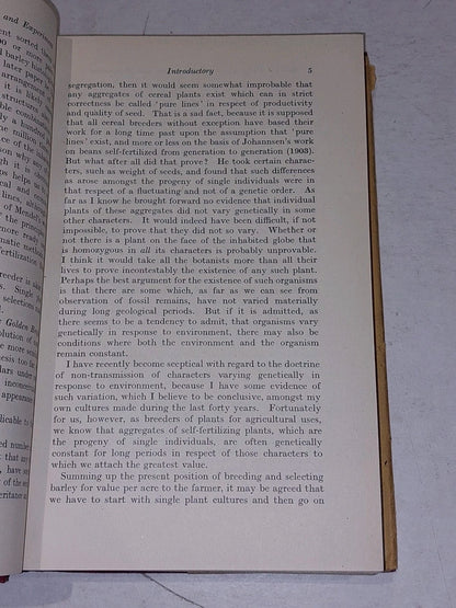 Barley  Fifty Years Of Observation And Development By E. S. Beavan. Duckworth 7