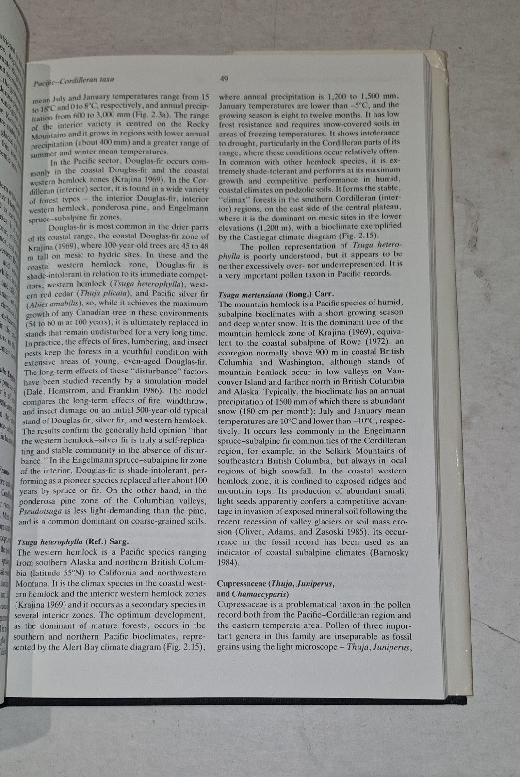 POST-GLACIAL VEGETATION OF CANADA By J. C. Ritchie (1987) Hb Book8