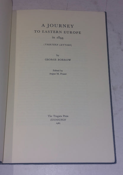 A Journey to Eastern Europe in 1844 (Borrow; Fraser - 1981) Limited Edition Book3