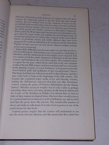 Hellenistic Poetry & Art by T B. L. Webster (1964) [Methuen & Co] Hb Book5